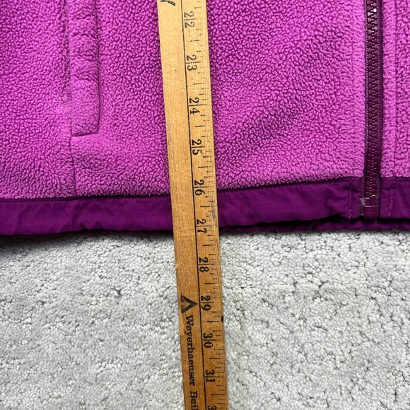 The North Face Denali Jacket Wmns XL Pink Purple Hooded Fleece Polartec Recycled - Picture 13 of 15